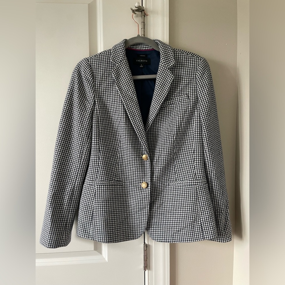 Talbots Houndstooth Blazer size 6